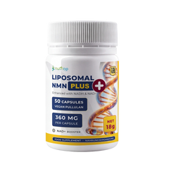 Nutriop® Max Strength Liposomal NMN PLUS+: Advanced Absorption NAD+ Complex (50 Capsules)