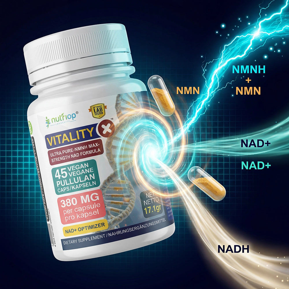Nutriop® Vitality-X™ - Advanced NMNH & NAD+ Cellular Matrix (45 Capsules)