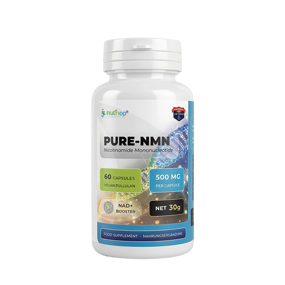 Nutriop® Pure-NMN 500mg - Advanced NAD+ Precursor (60 Capsules)