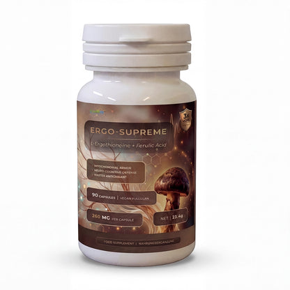 Nutriop® ERGO-SUPREME — Bio-Fermented L-Ergothioneine & Ferulic Acid (90 Capsules)