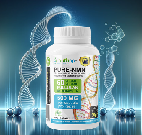 Image of Nutriop Longevity® Pure-NMN Nicotinamide Mononucleotid Extreme Potency 500 mg Kapseln (x60) – 30 Gramm