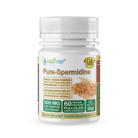 Nutriop® Pure Spermidine 10mg — Advanced Autophagy Activator (60 Capsules)