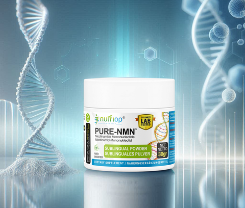 Image of Nutriop Longevity® PURE-NMN Никотинамид-мононуклеотид чрезвычайной эффективности сублингвальный порошок - 30 грамм
