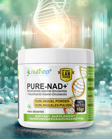 Image of PURE-NAD+, Nicotinamide Adenin Dinucleotide - Extreme Potency dil altı tozu -16 gram