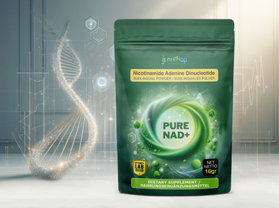Nutriop Longevity® PURE-NAD+, nikotinamid adenin dinukleotid – sublingvální prášek extrémní potence – 16 gramů
