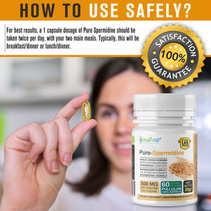 Nutriop® Pure Spermidin – Maximale Potenz – 10 mg – 30 Portionen