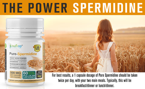 Image of Nutriop® Pure Spermidin – Maximale Potenz – 10 mg – 30 Portionen