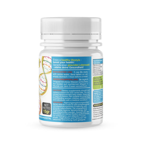 Image of Nutriop Longevity® Pure-NMN Nicotinamid Mononukleotid Extreme Potency 500 mg Kapseln (x30) – 15 Gramm
