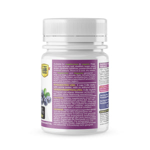Nutriop Longevity® Pterostilbene Extreme med 100 % rent organisk druefrøekstrakt - 100 mg kapsler (x90)