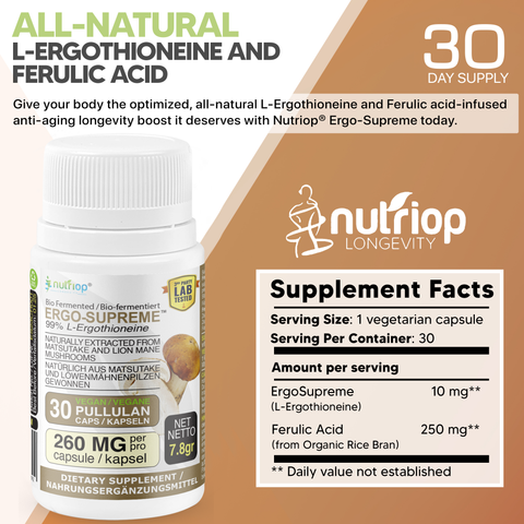 Image of Биоферментированный Nutriop Longevity® ERGO-SUPREME — 10 мг на порцию — 30 порций