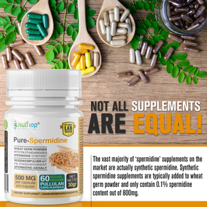 Nutriop® Pure Spermidin – maximale Wirksamkeit – 10 mg – 30 Portionen